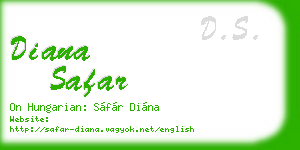 diana safar business card
