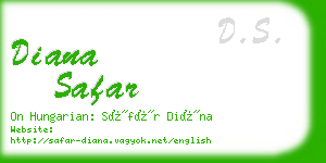 diana safar business card